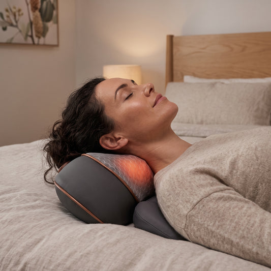 Somvane 3-in-1 Neck Therapy Pillow – Heat, Vibration & Traction Relief