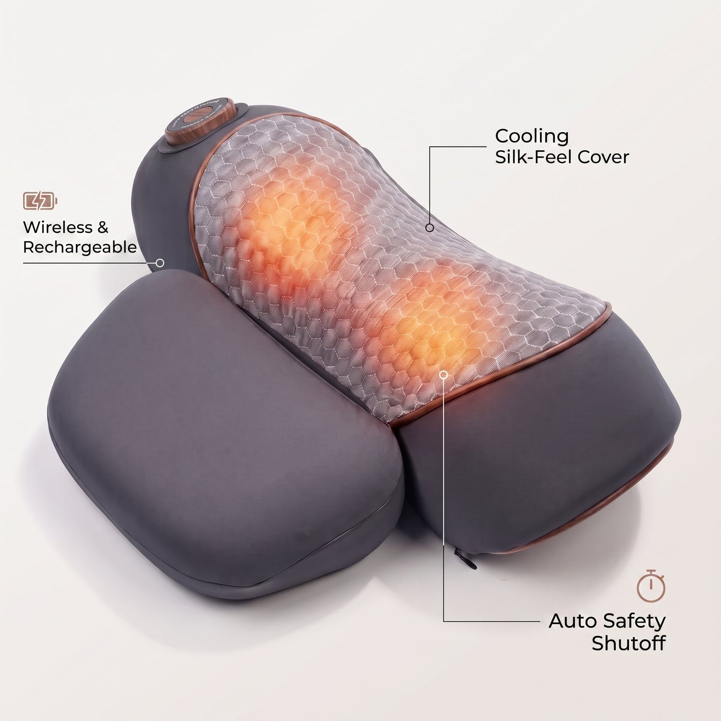 Somvane 3-in-1 Neck Therapy Pillow – Heat, Vibration & Traction Relief