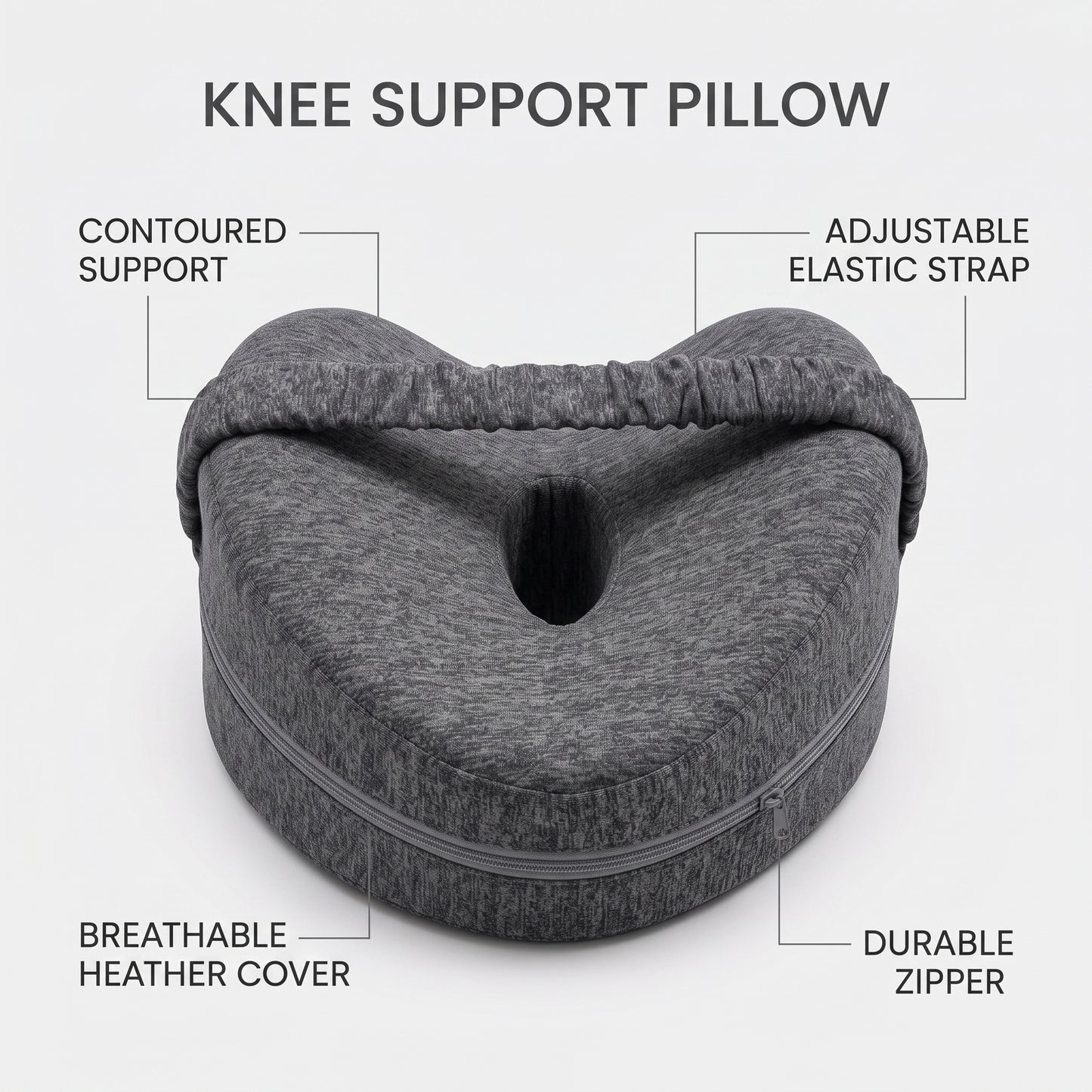 Therapeutic Knee Pillow for Side Sleepers – Hip, Back & Sciatica Support | Somvane