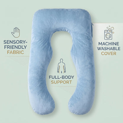 Kids U-Shaped Support Pillow – Soft Sleep Pillow for Independent Sleep