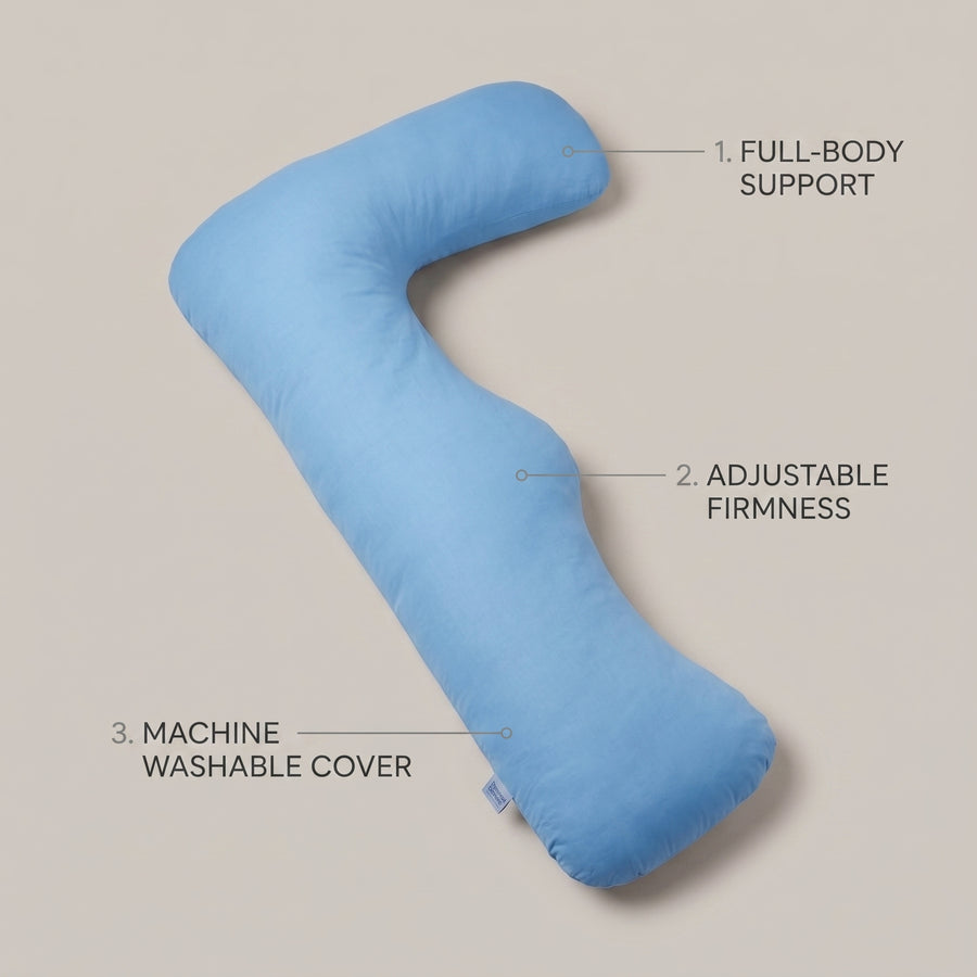 Somvane L-Shaped Body Pillow