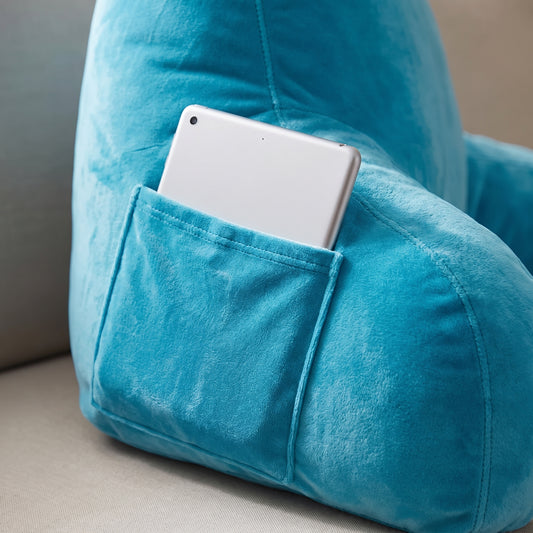 Backrest Reading Pillow – Cosy Sit-Up Cushion with Arm Rests