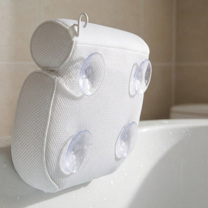 Bath Pillow – Soft Neck & Back Comfort Cushion with Suction Cups