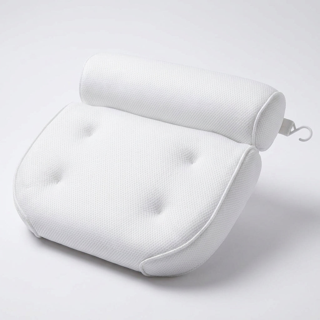 Bath Pillow – Soft Neck & Back Comfort Cushion with Suction Cups