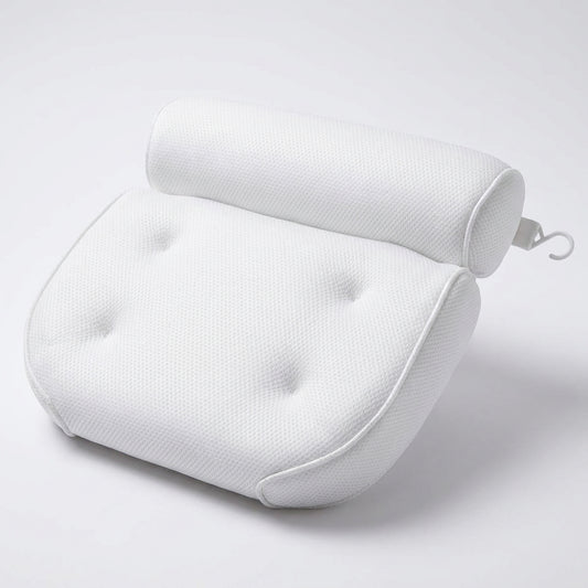Bath Pillow – Soft Neck & Back Comfort Cushion with Suction Cups