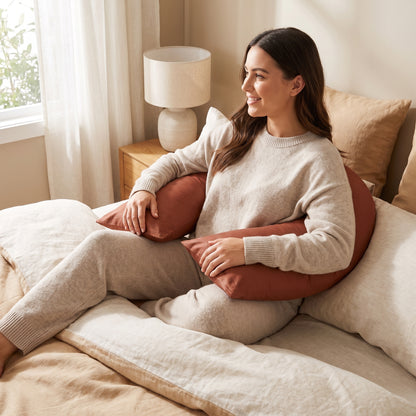 Cotton Sateen U-Shaped Body Pillowcase – 500TC Luxe Comfort