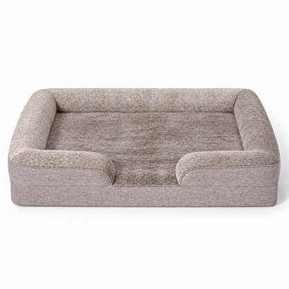 husky xl plush bolster dog bed